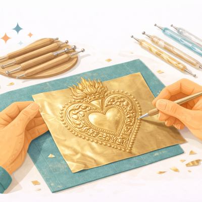 Atelier Créatif Vaux le penil, Facettes atelier créatif, Facettes atelier, atelier metal repoussé vaux le penil, atelier metal repoussé facettes